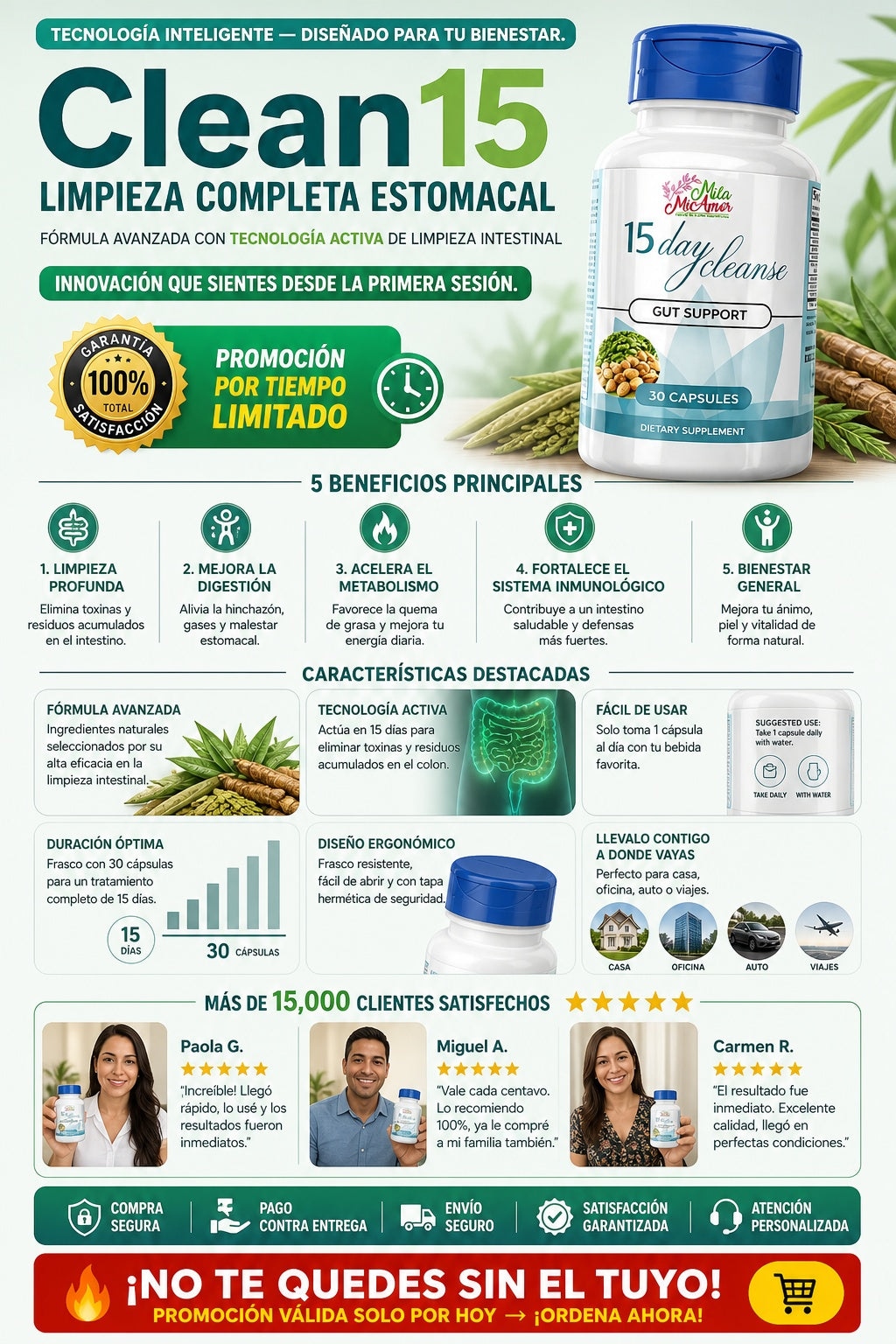 Clean15 Limpieza Completa Estomacal - imagen 5