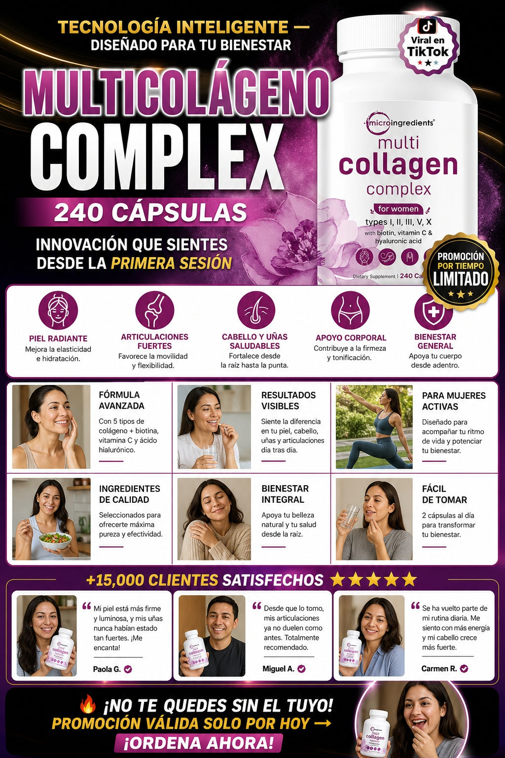 Multicolageno Complex 240 Capsulas - imagen 5