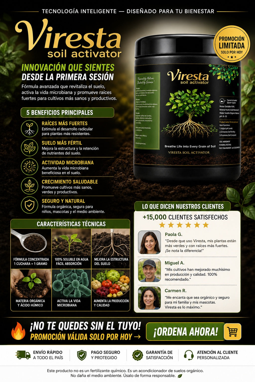 Viresta Soil Activator Mejora Suelo - imagen 5