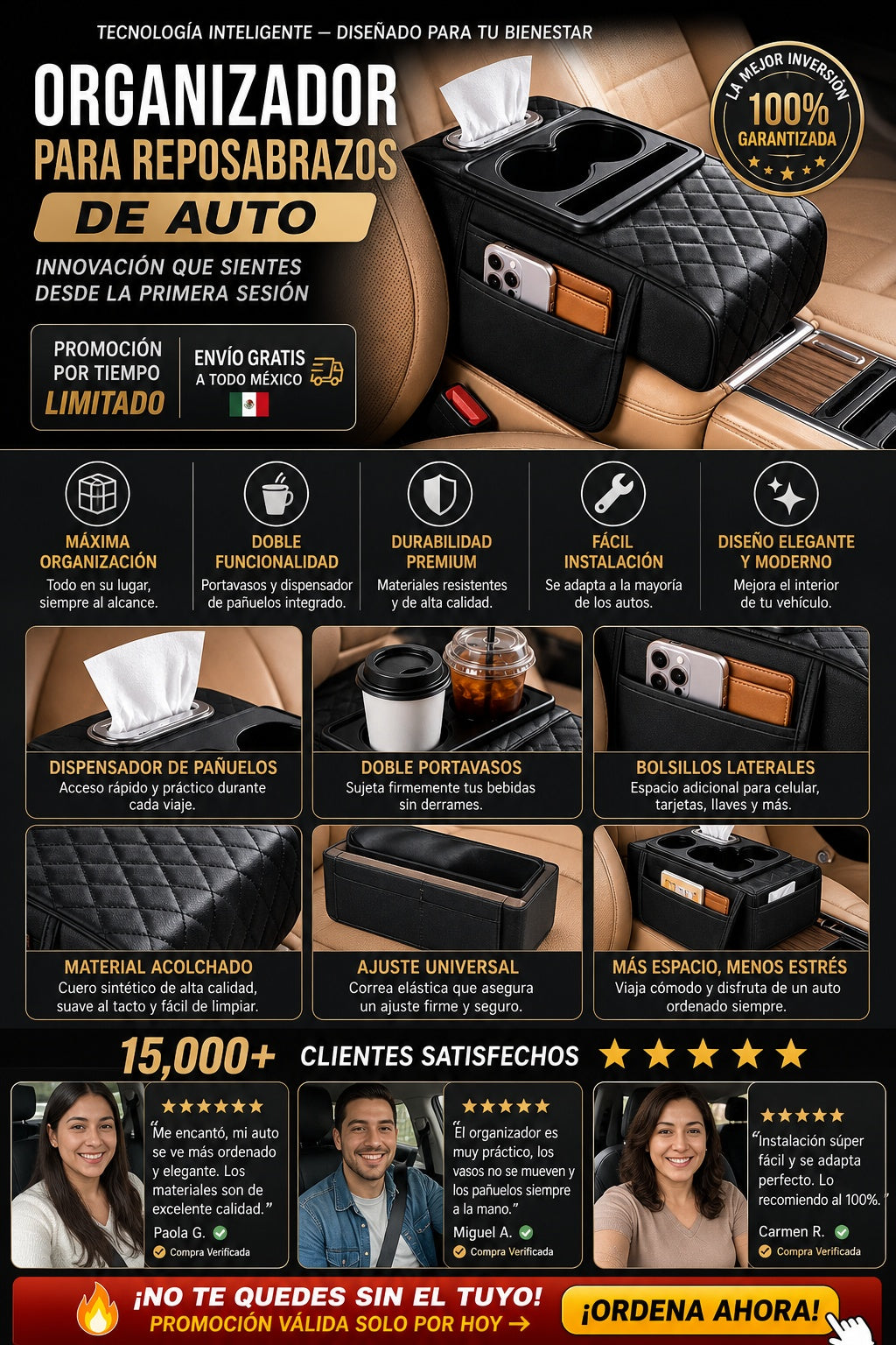 Organizador Para Reposabrazos De Auto - imagen 5