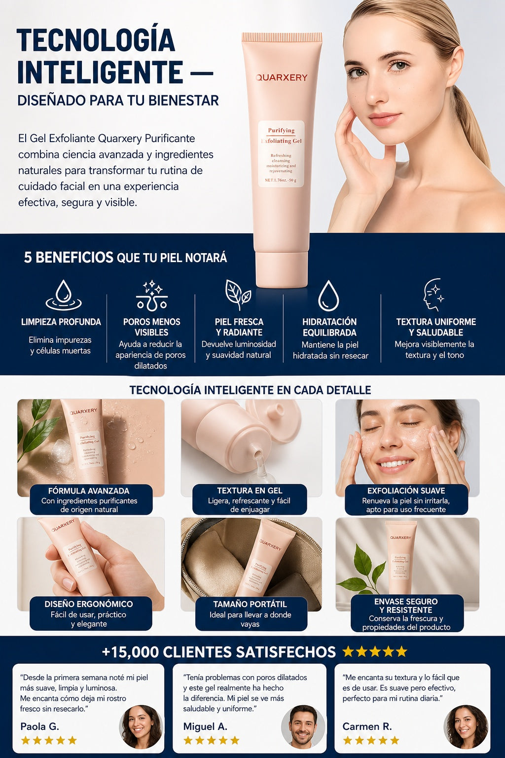 Gel Exfoliante Quarxery Purificante - imagen 5