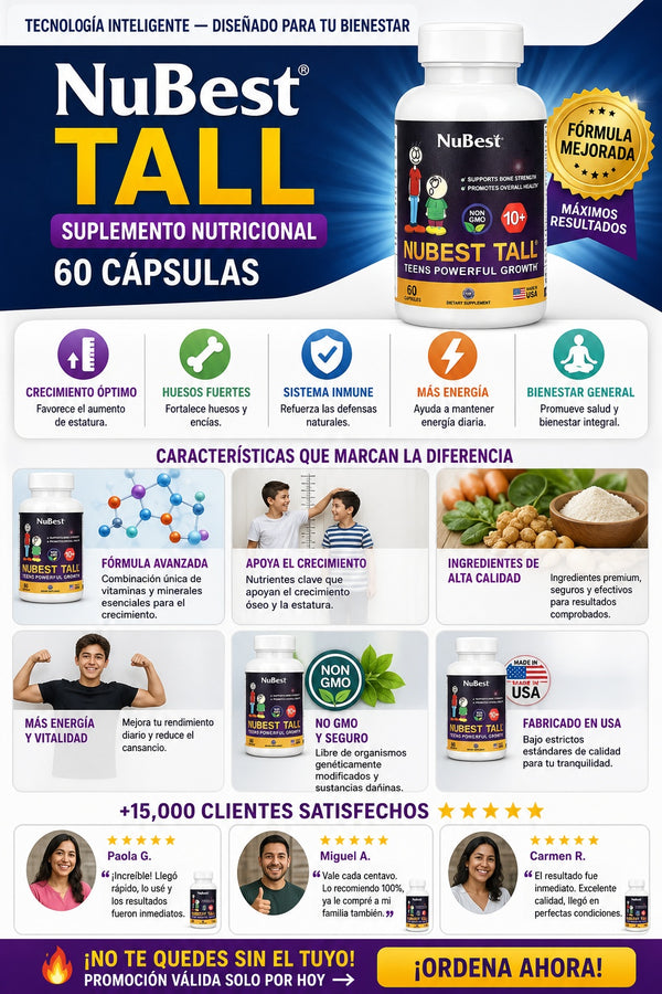 Suplemento Nubest Tall 60 Capsulas - imagen 5