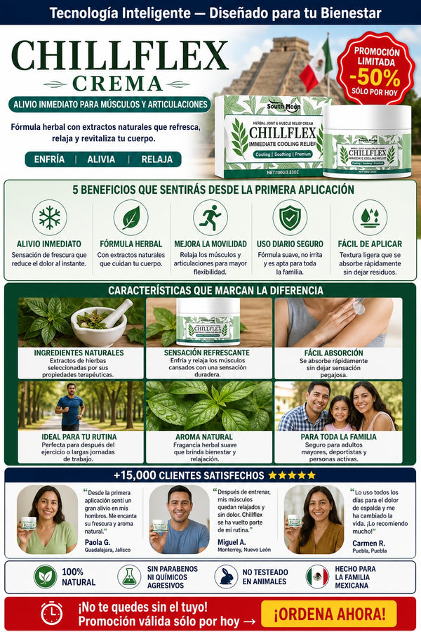 Crema Chillflex Alivia Musculos Viral - imagen 5
