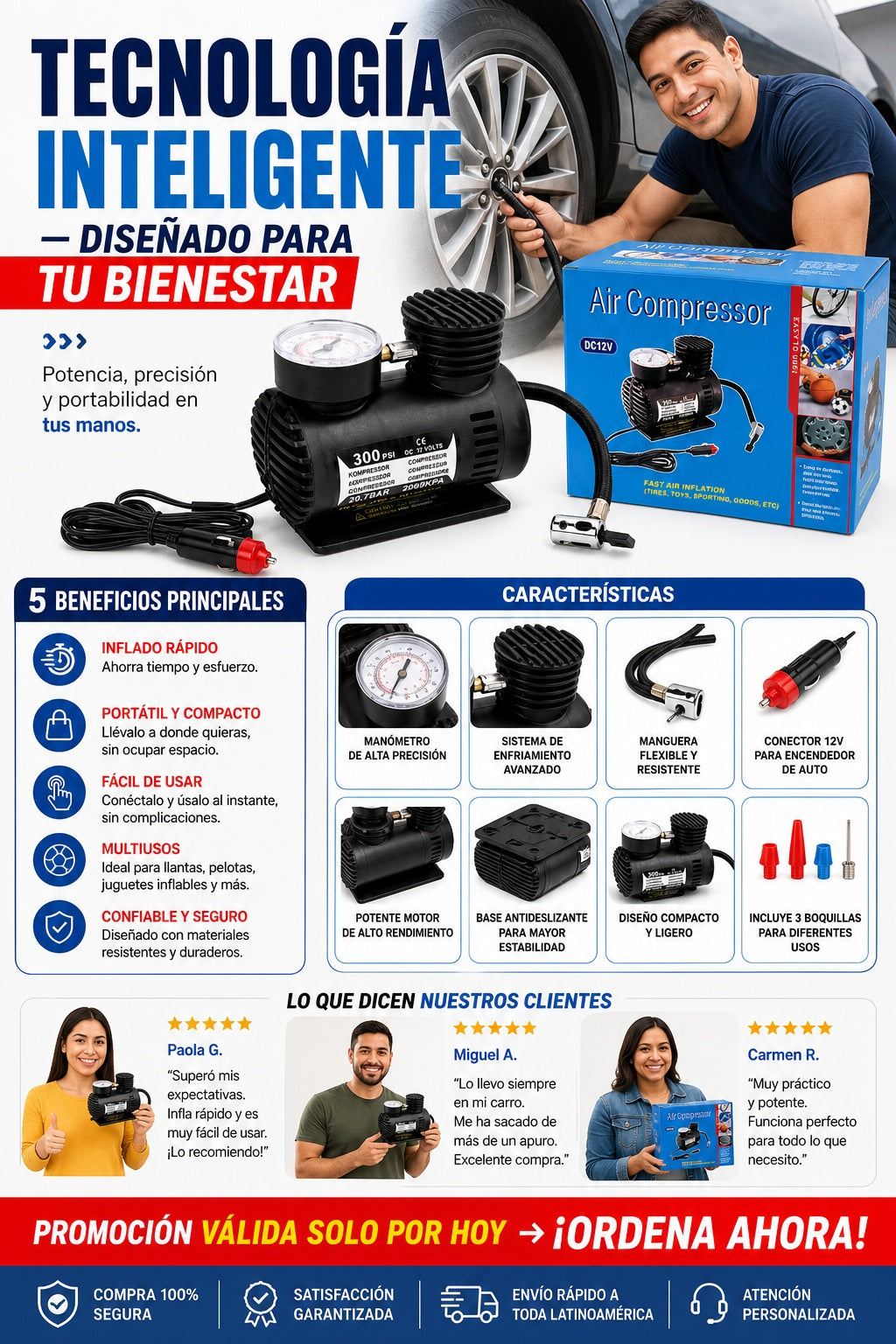 Mini Compresor De Aire Portatil - imagen 5