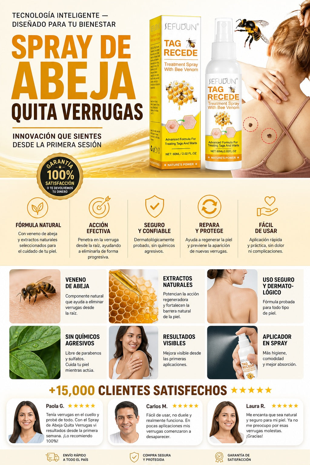 Spray De Abeja Quita Verrugas - imagen 5