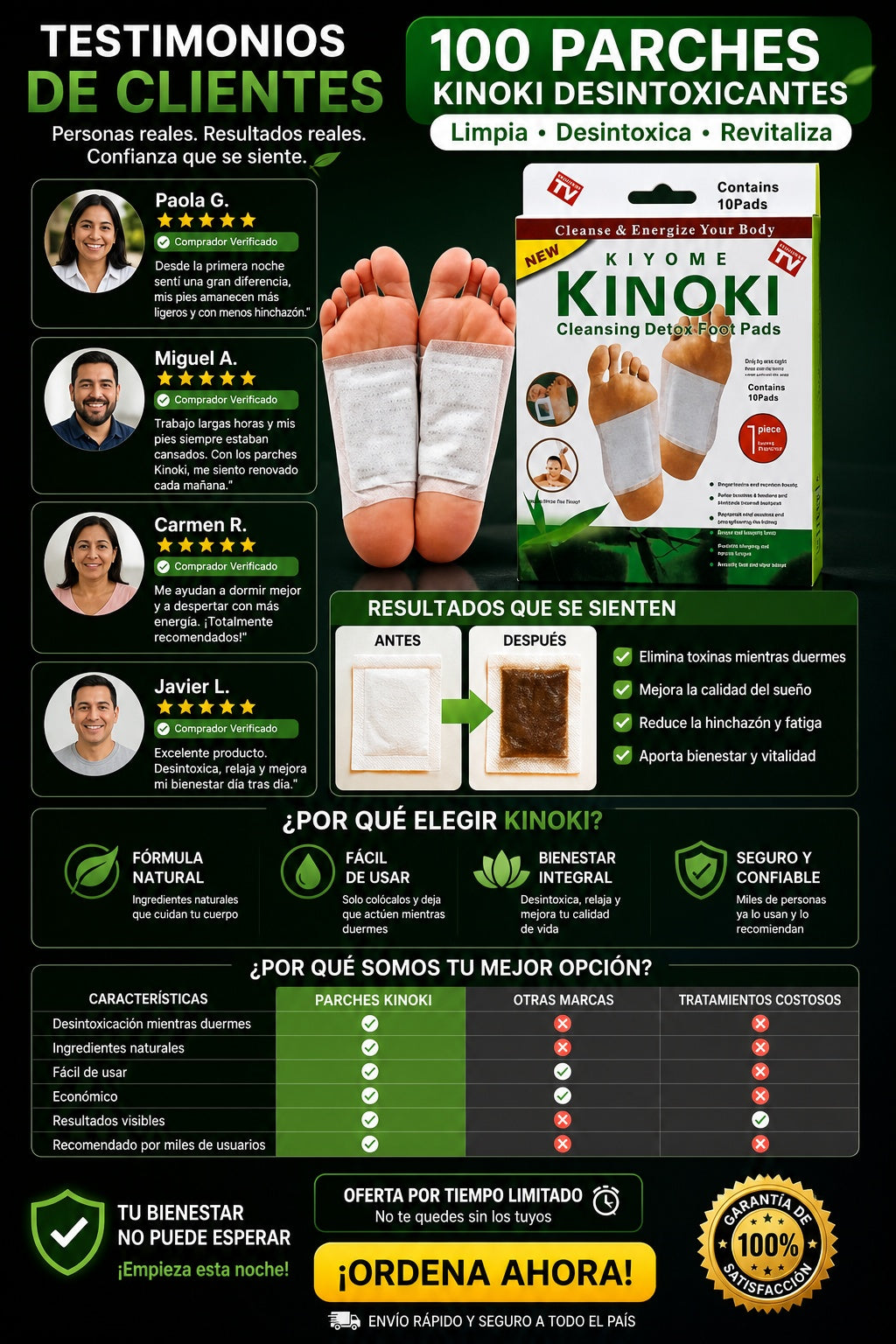 100 Parches Kinoki Desintoxicantes - imagen 6