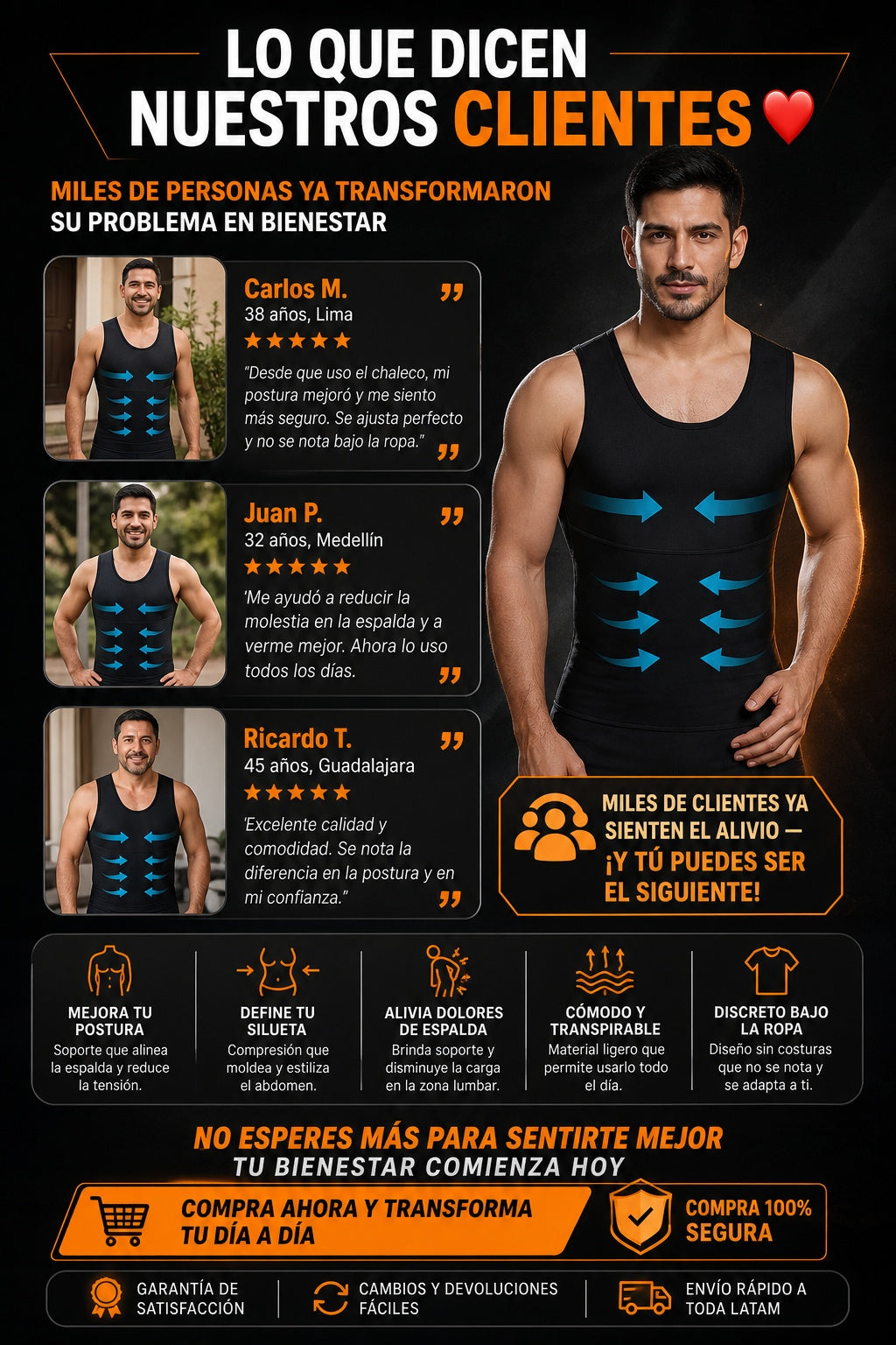 Chaleco De Compresion para hombres - imagen 6