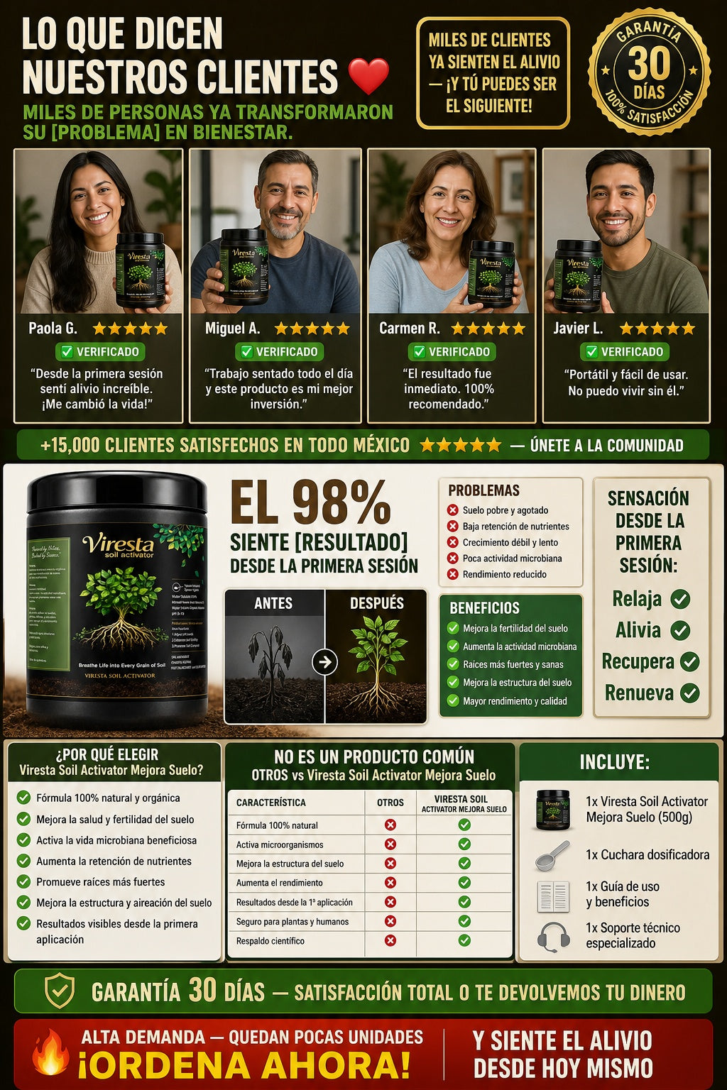 Viresta Soil Activator Mejora Suelo - imagen 6