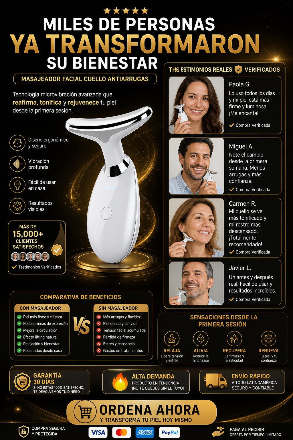 Masajeador Facial Cuello Antiarrugas - imagen 6