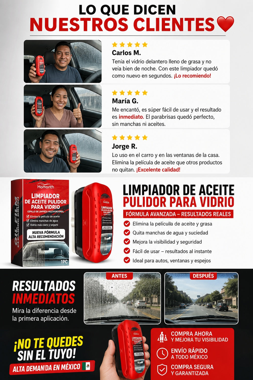 Limpiador De Aceite Pulidor Para Vidrio - imagen 6
