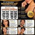 Kit 10 Pestanas Magneticas + 2 delineador y pinza - imagen 6