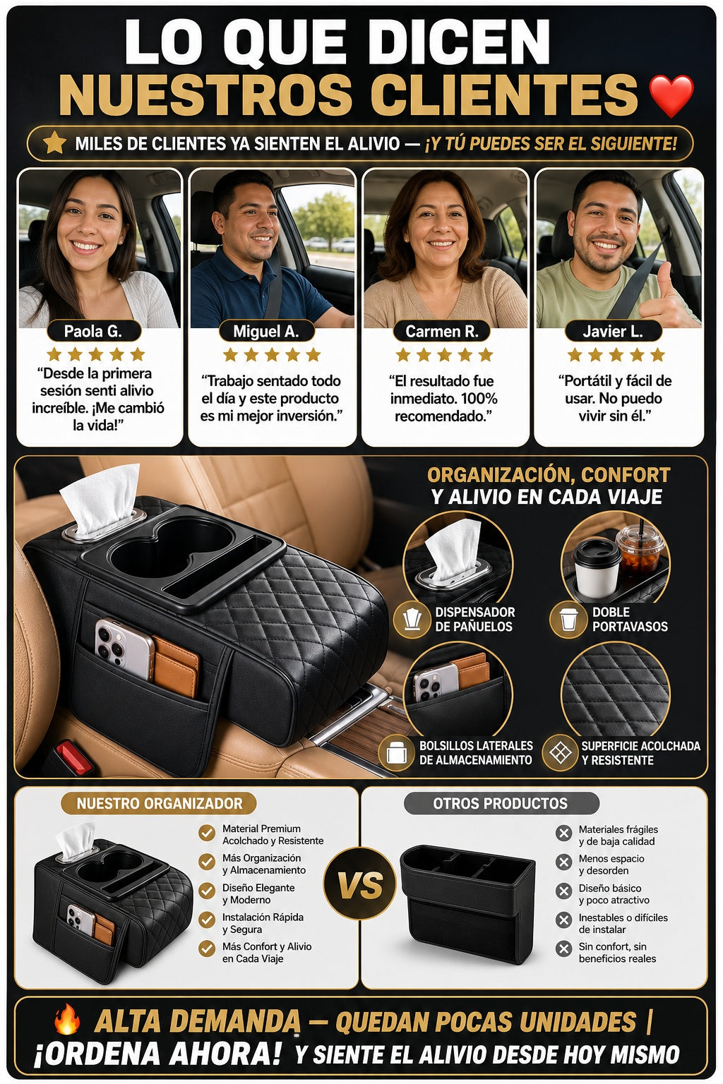 Organizador Para Reposabrazos De Auto - imagen 6