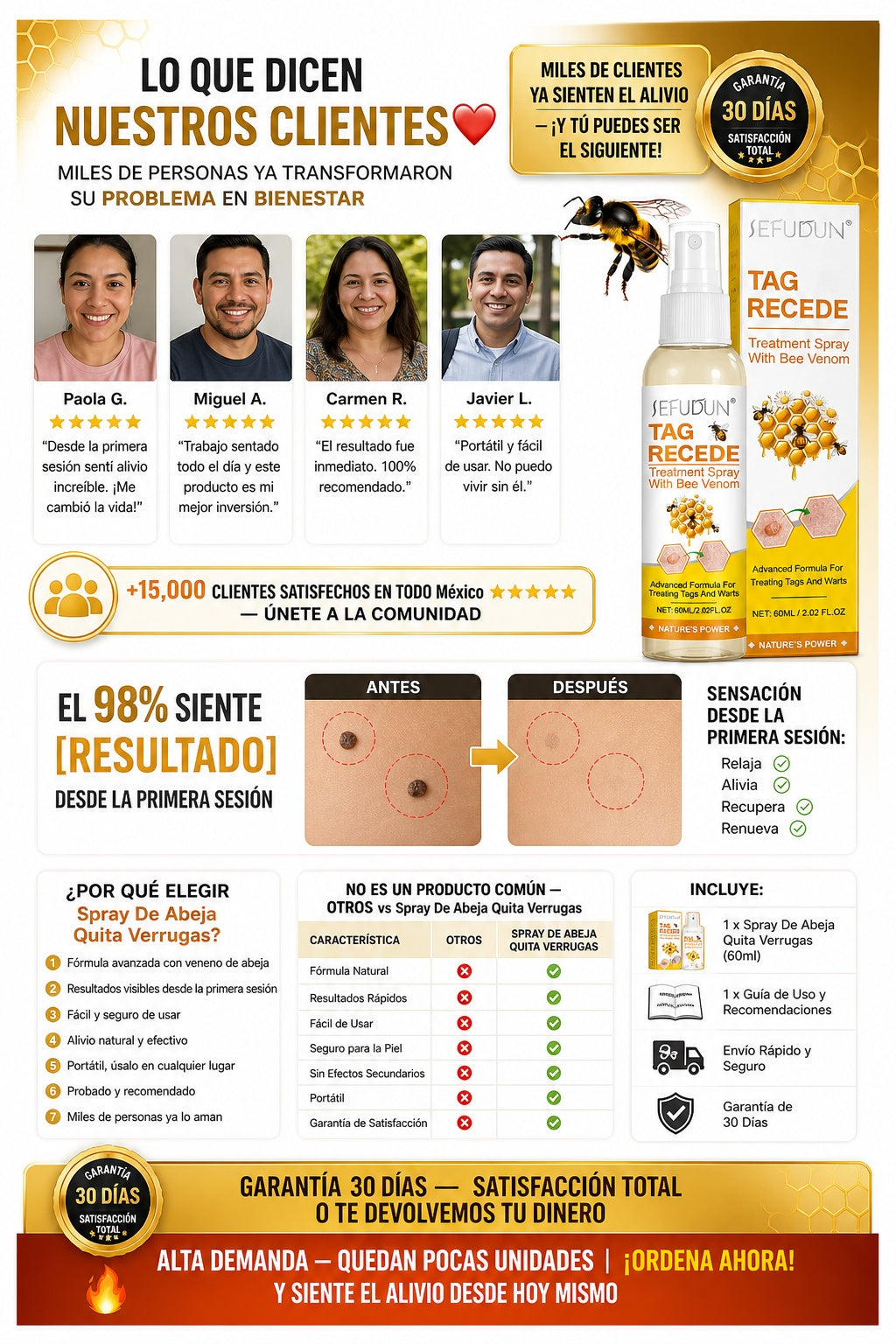 Spray De Abeja Quita Verrugas - imagen 6