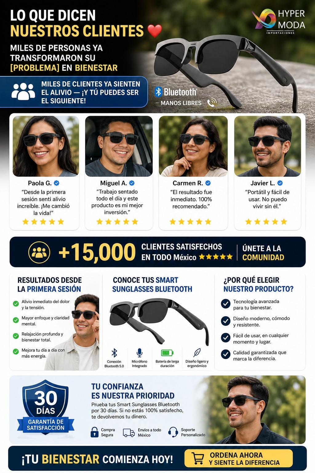 Lentes Bluetooth Manos Libres Smart - imagen 6