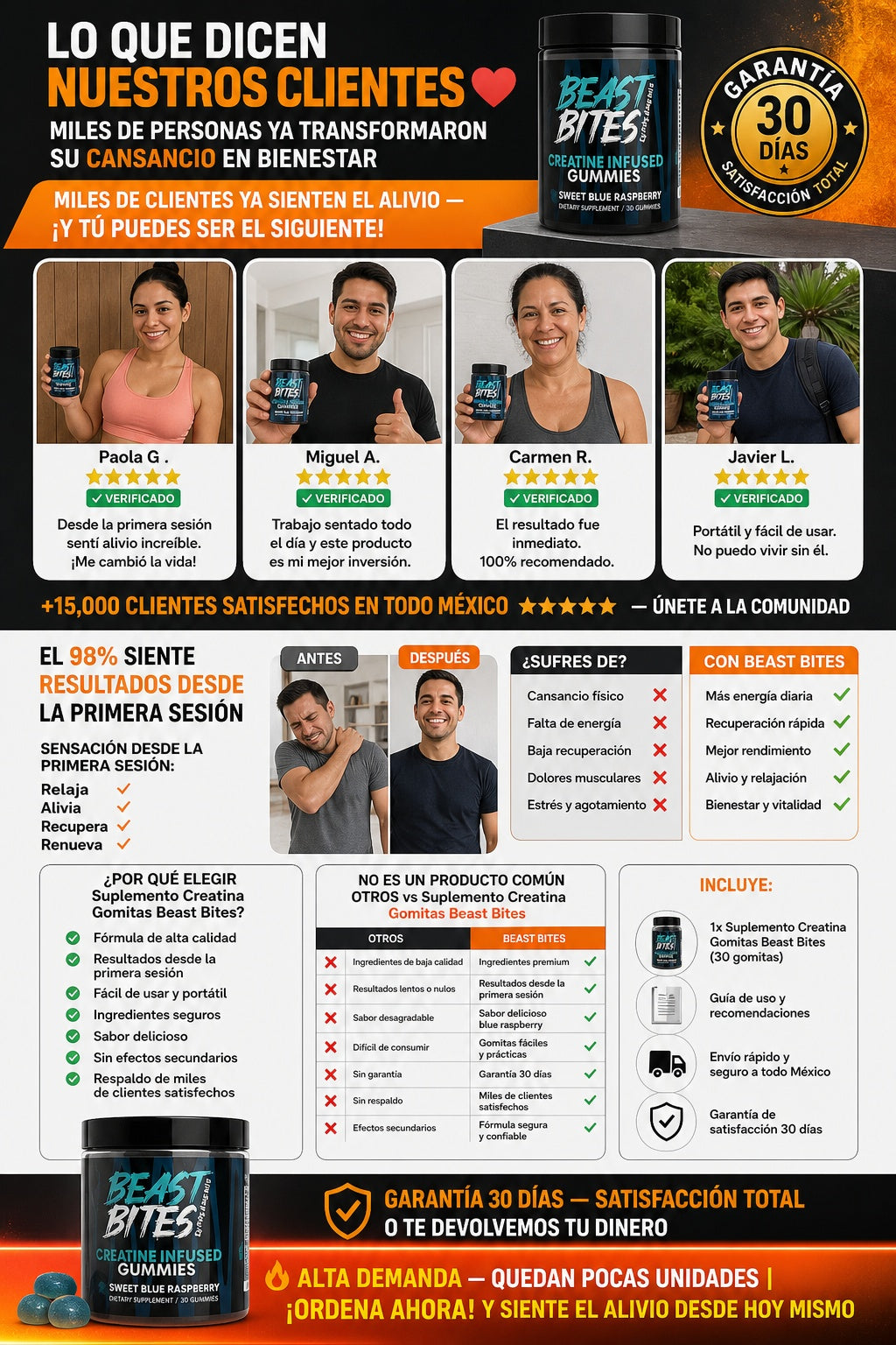 Suplemento Creatina Gomitas Beast Bites - imagen 6