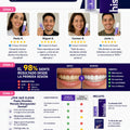 Pasta Hismiles Morada Blanqueador Dental - imagen 6 - comparativa