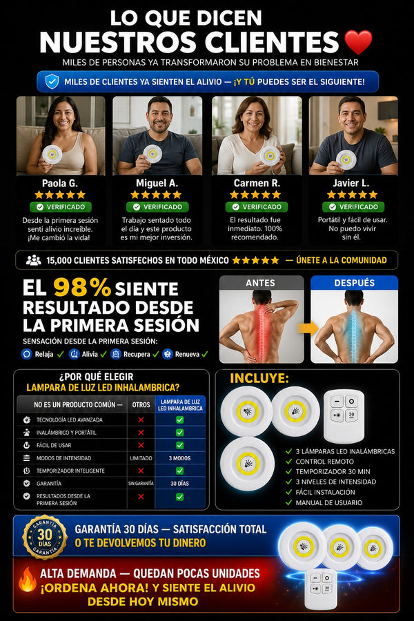 Lampara De Luz Led Inhalambrica - imagen 6