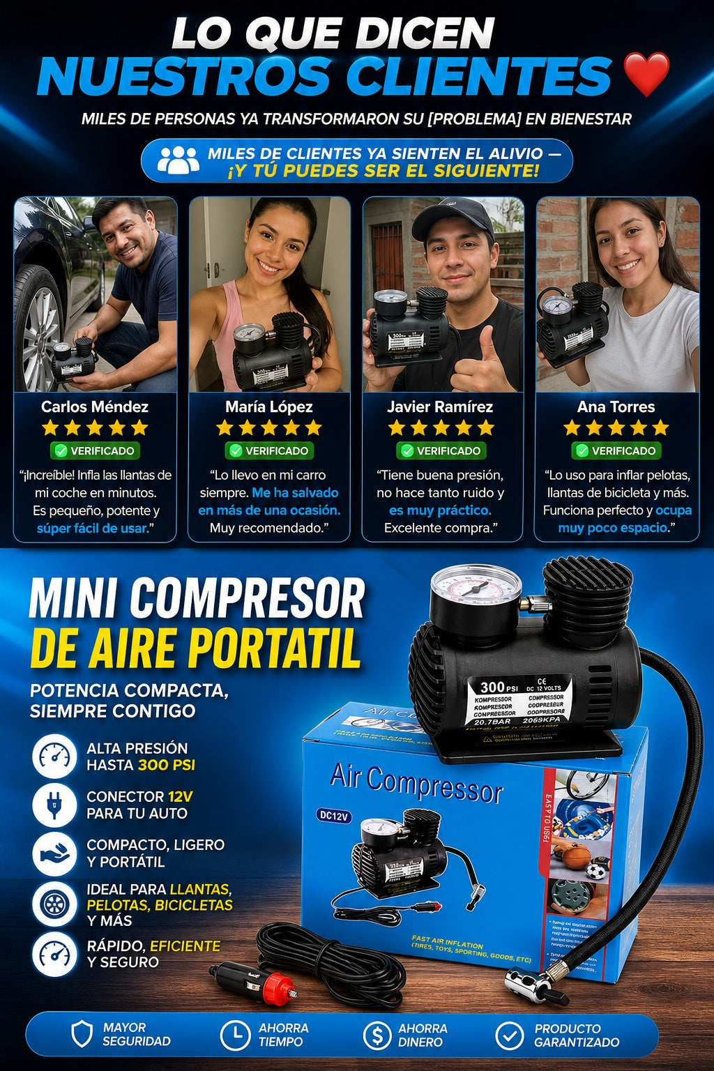 Mini Compresor De Aire Portatil - imagen 6