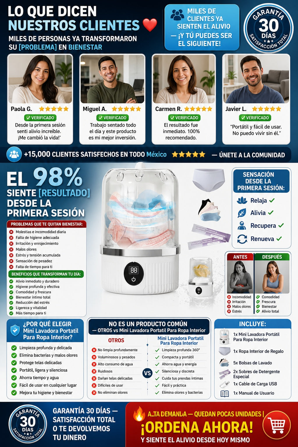 Mini Lavadora Portatil Para Ropa Interior - imagen 6