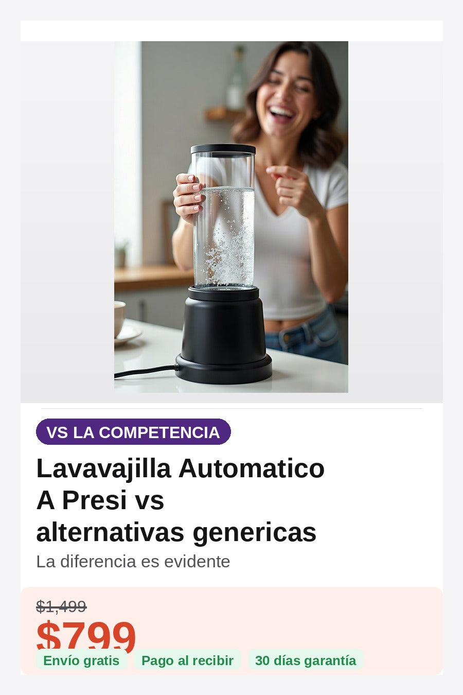 Lavavajilla Automatico A Presion Fregade — comparativa