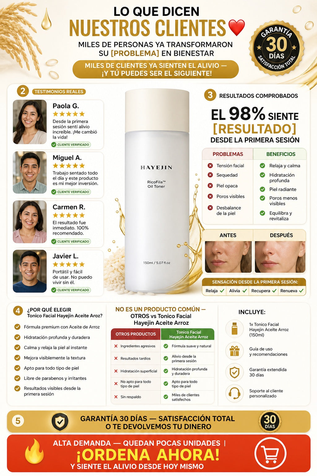 Tonico Facial Hayejin Aceite Arroz - imagen 6
