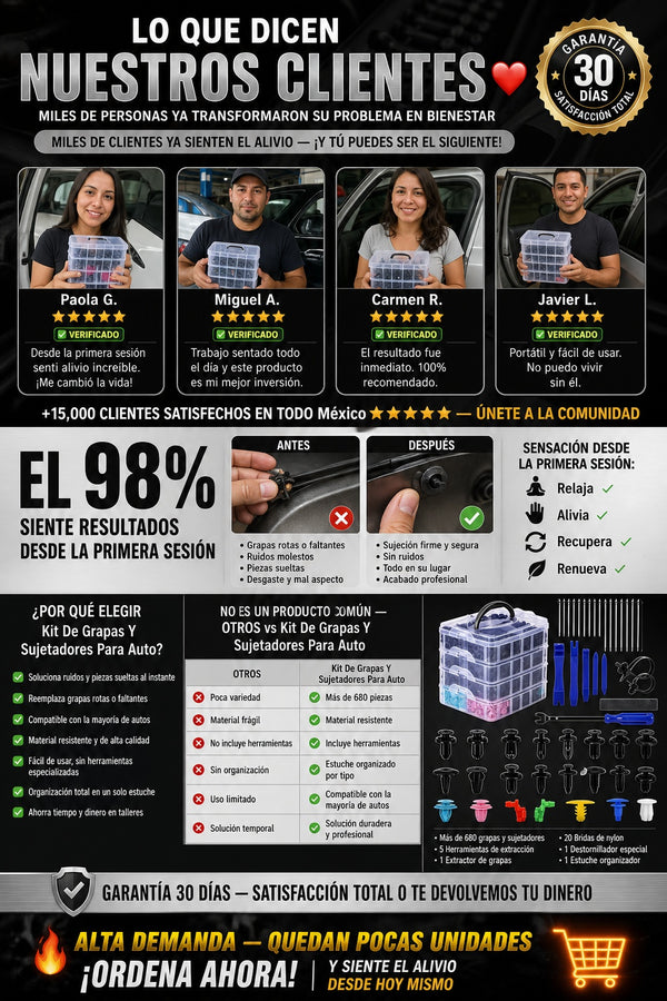 Kit De Grapas Y Sujetadores Para Auto - imagen 6