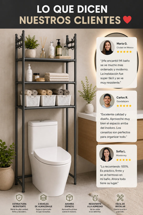 Estante Organizador Para Baño - imagen 6
