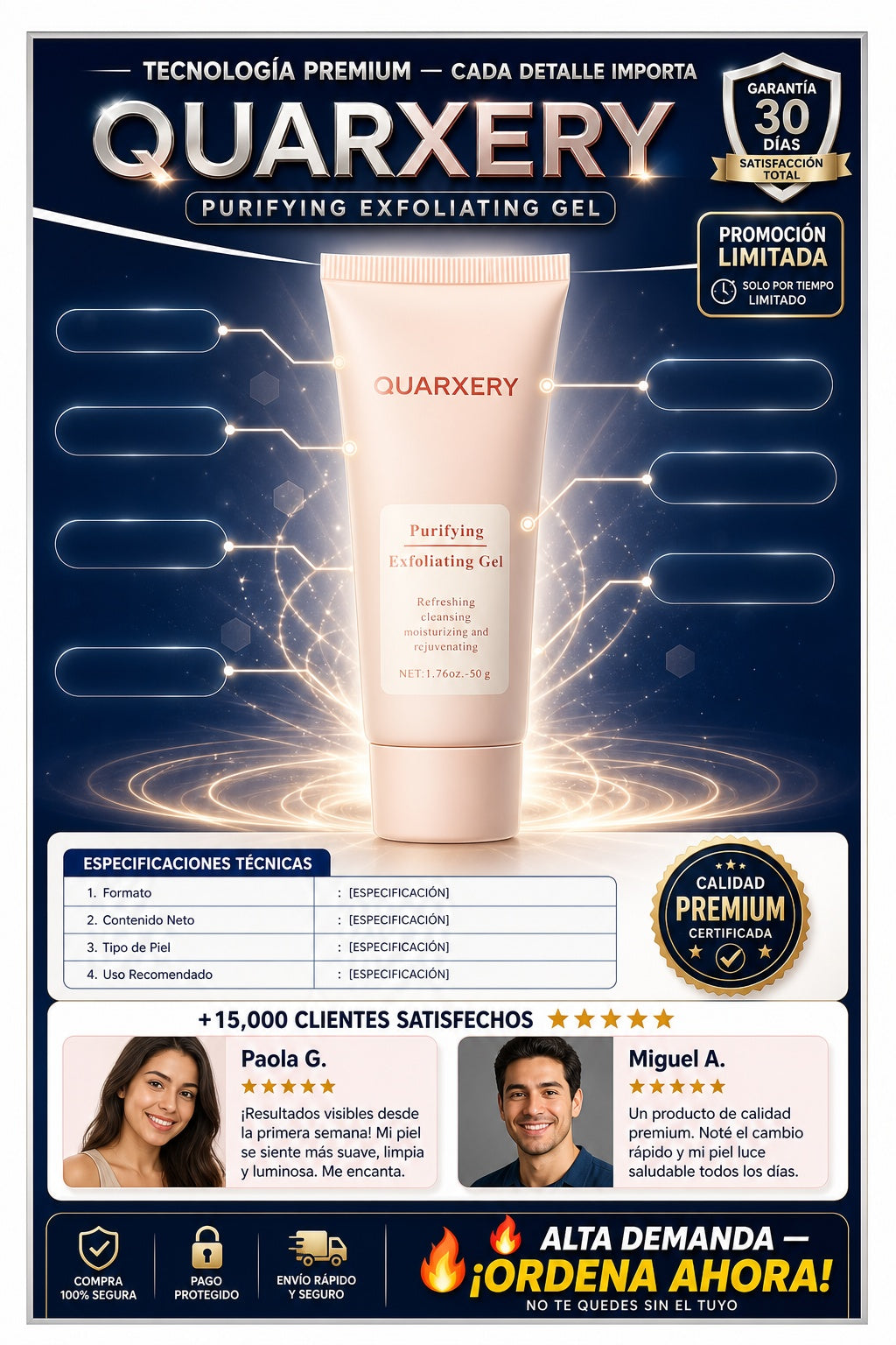 Gel Exfoliante Quarxery Purificante - imagen 7