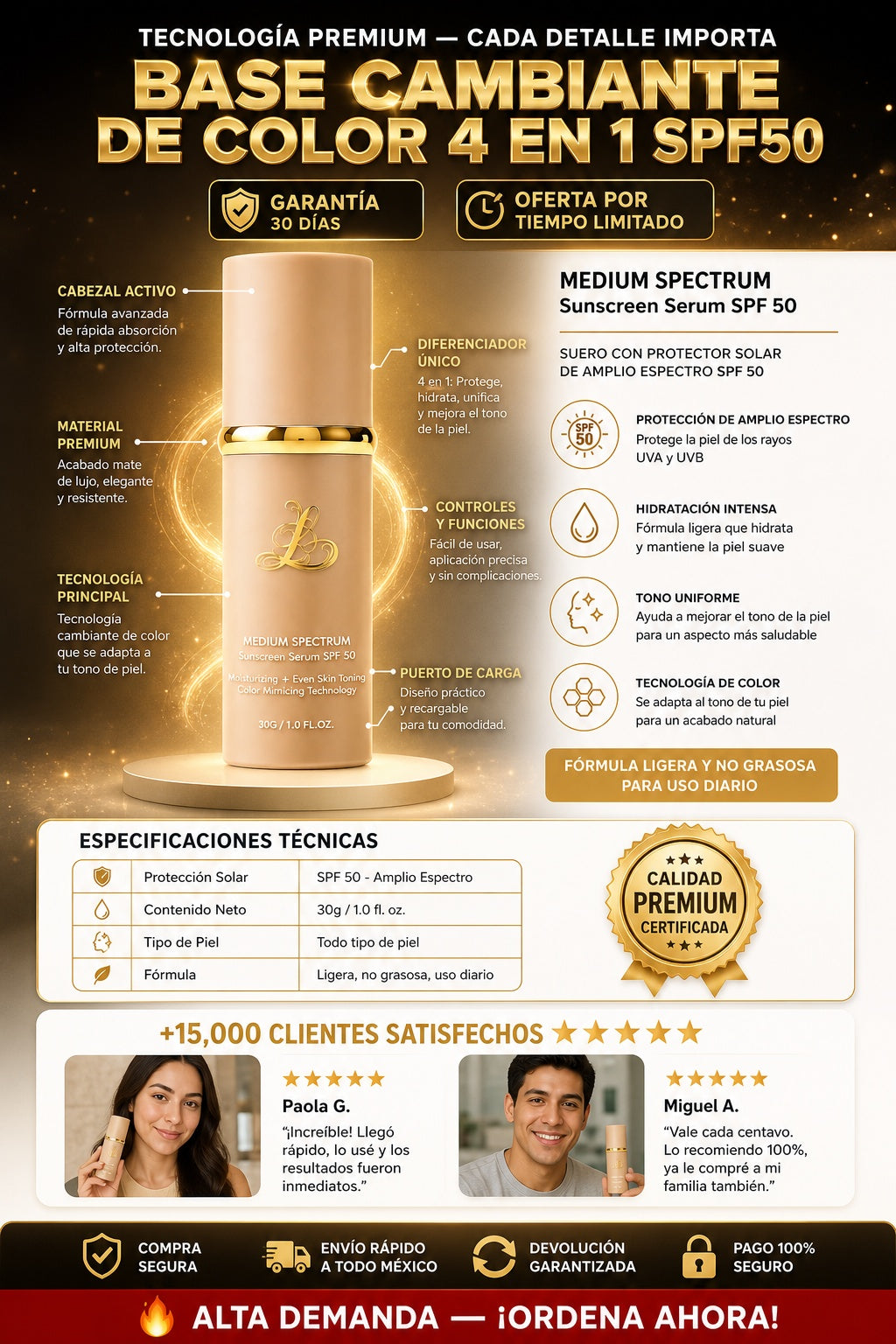Base Cambiante De Color 4 En 1 Spf50 - imagen 7