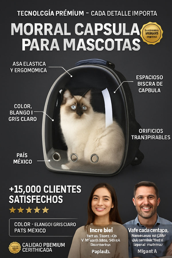 Morral Capsula Para Mascotas - imagen 7