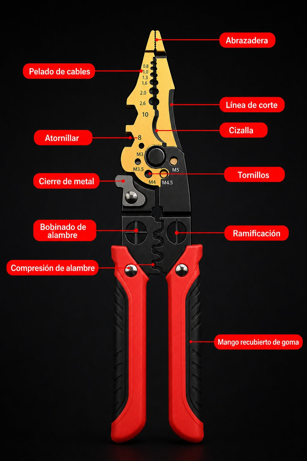 Pinzas Pelacables Multifuncional - imagen 7