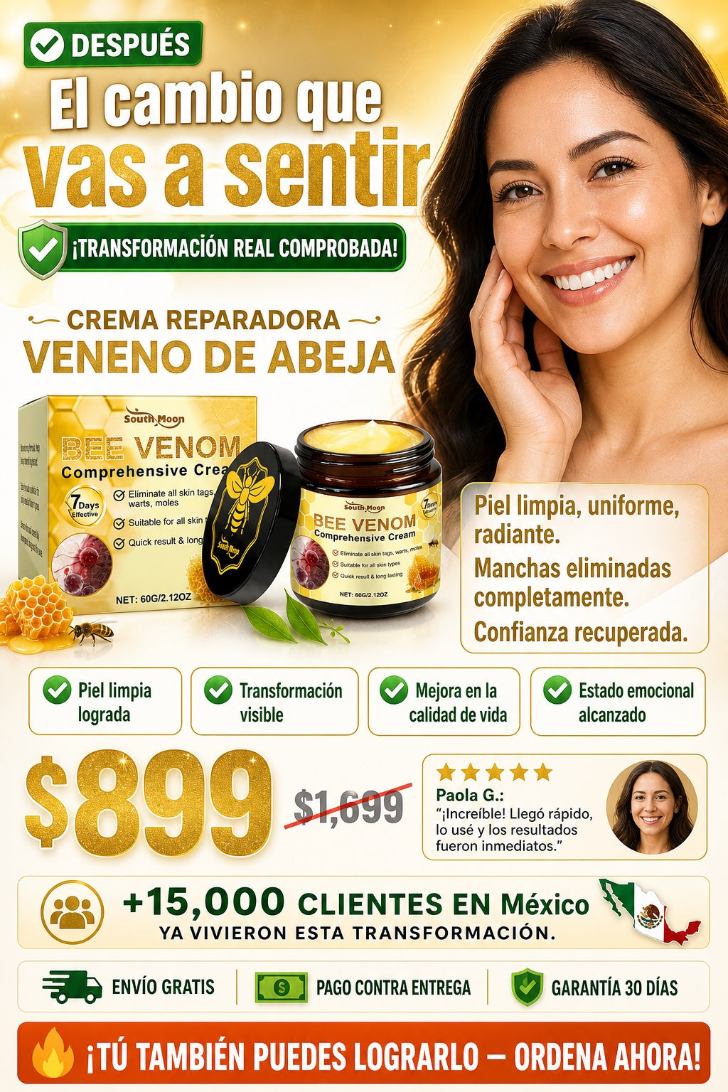 Crema Reparadora Veneno De Abeja - sección 7