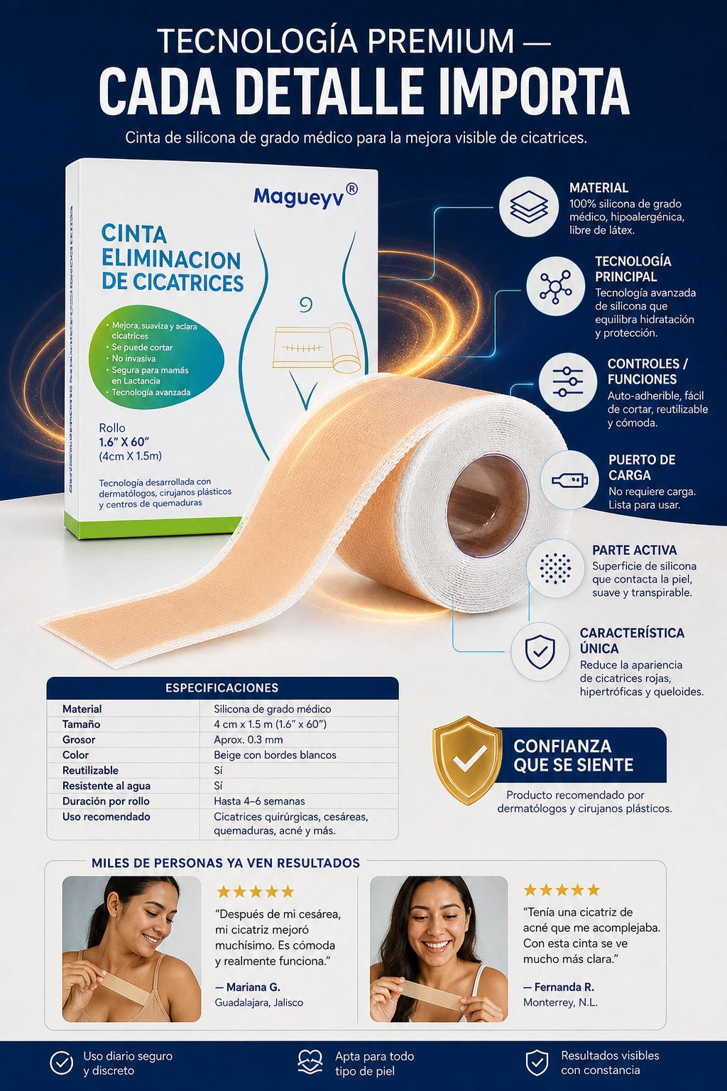 Cinta Eliminacion De Cicatrices - imagen 7