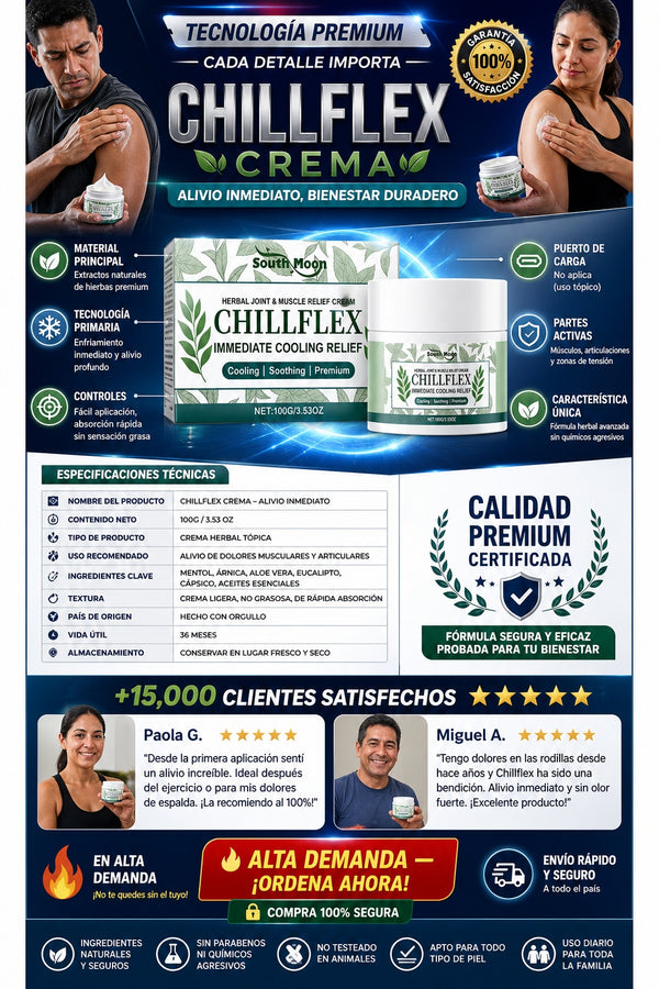 Crema Chillflex Alivia Musculos Viral - imagen 7