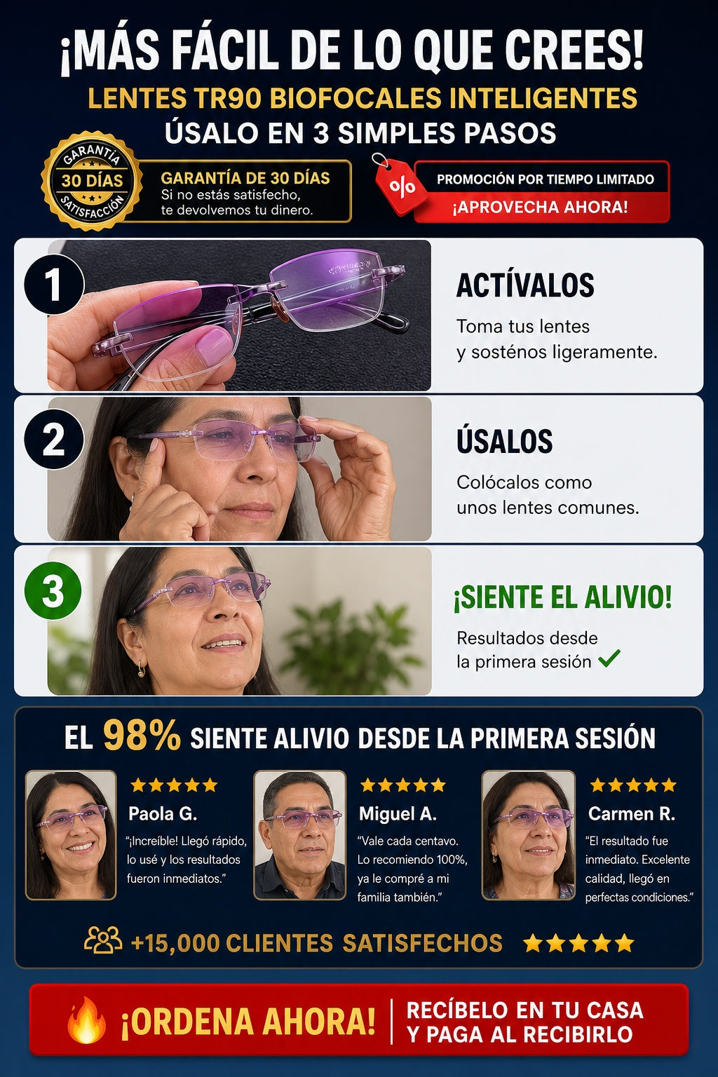 Lentes Tr90 Biofocales Inteligentes - imagen 8