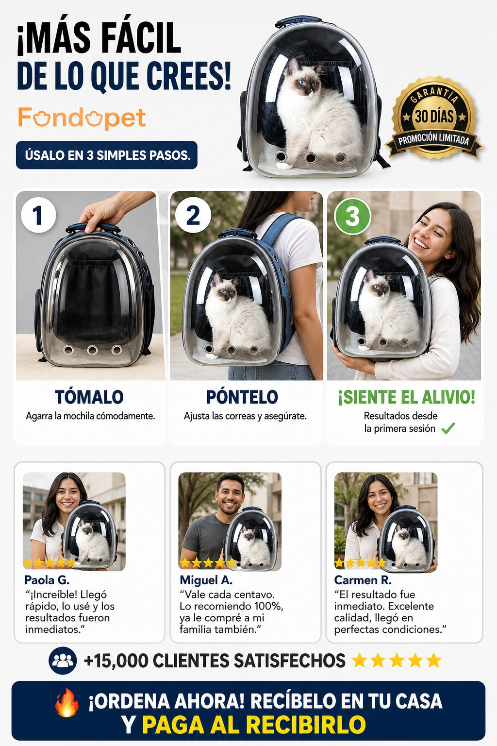 Morral Capsula Para Mascotas perros y gatos - imagen 8