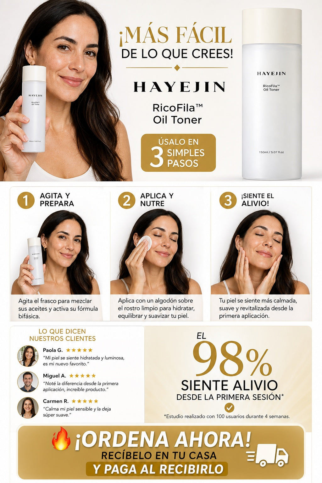 Tonico Facial Hayejin Aceite Arroz - imagen 8