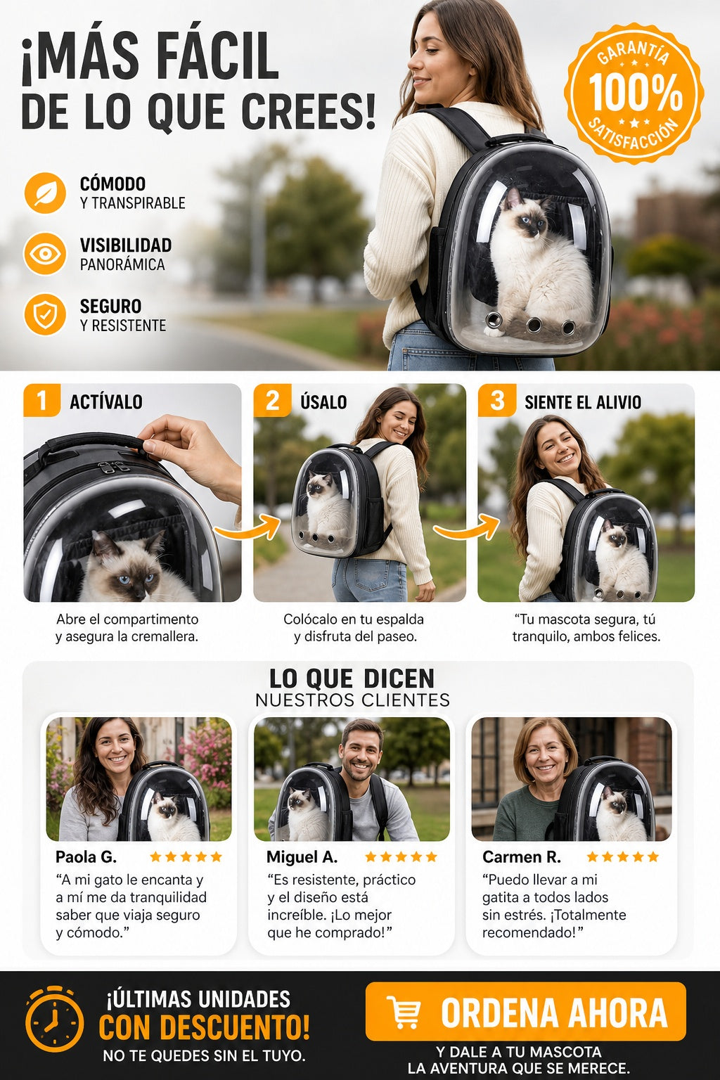 Morral Capsula Para Mascotas - imagen 8