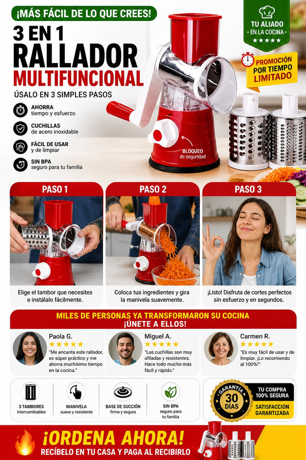 Rallador Multifuncional 3 En 1 - imagen 8