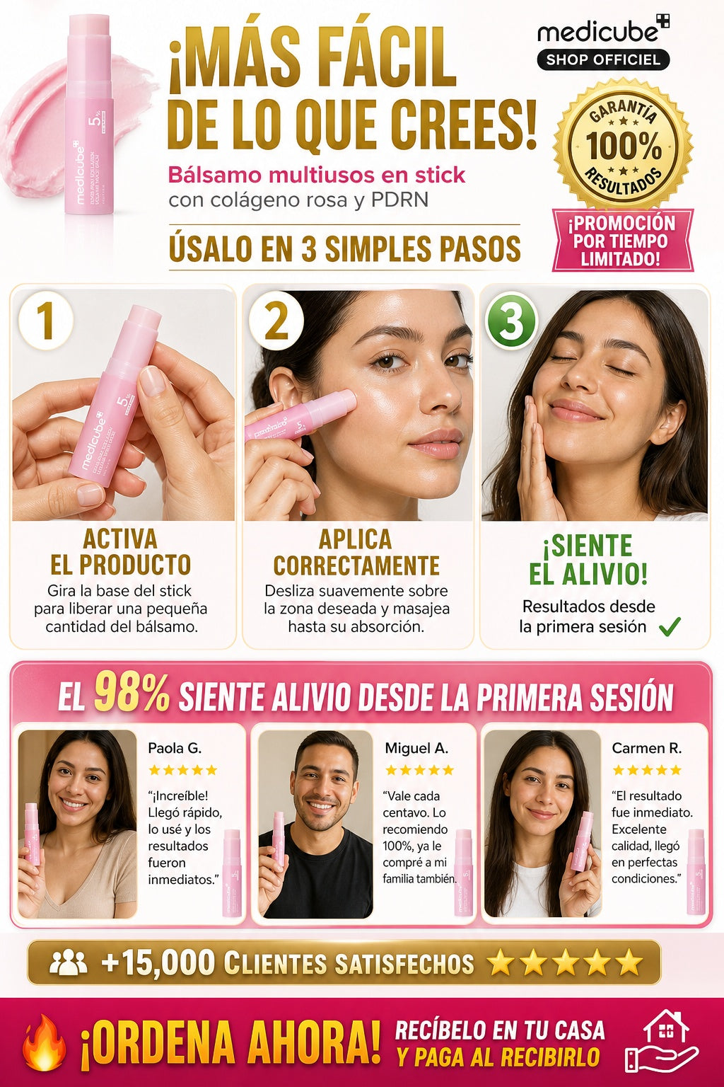 Bálsamo multiusos en stick con colágeno rosa y PDRN - imagen 8 - confianza-envio