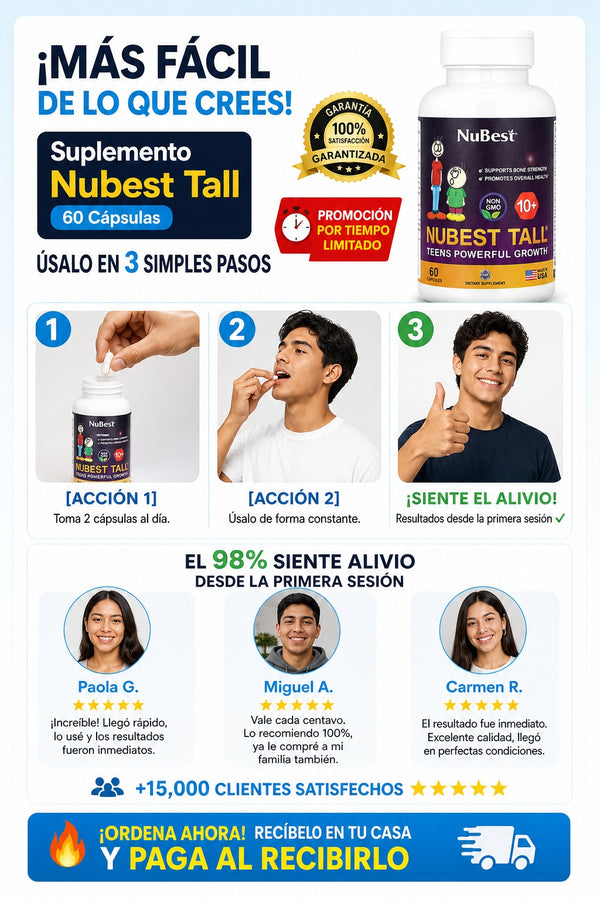Suplemento Nubest Tall 60 Capsulas - imagen 8