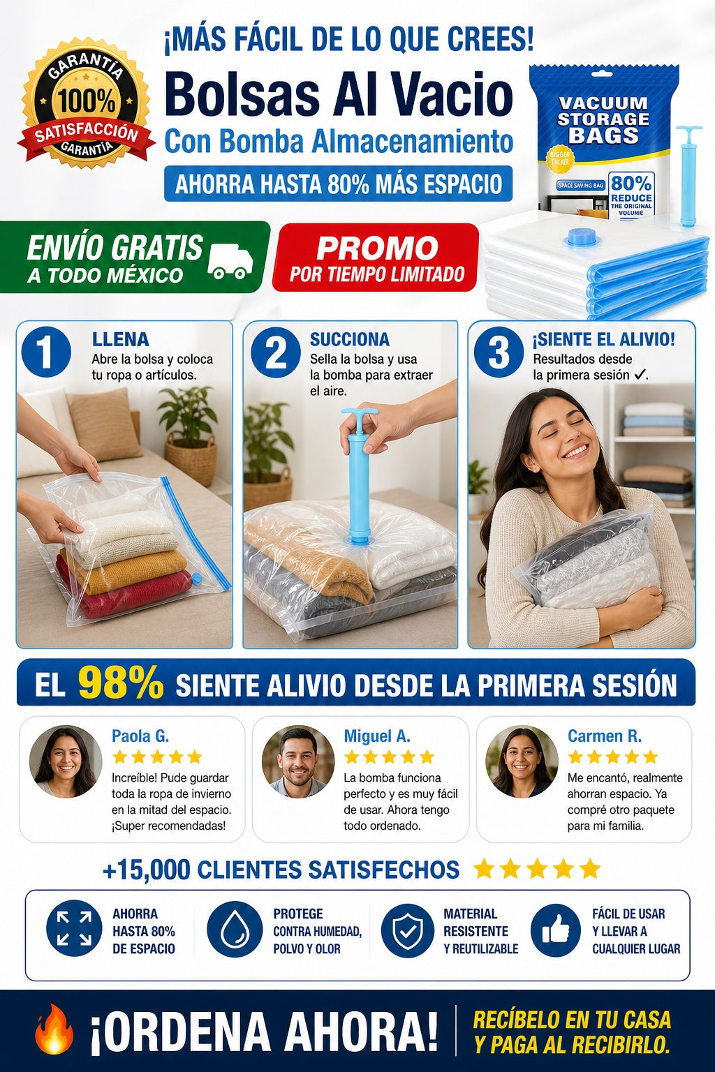 Bolsas Al Vacio Con Bomba Almacenamiento oferta 2 x1 total 10 bolsas y 2 bombas - imagen 8