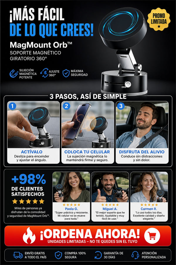 Soporte Magnetico Celular Al Vacio IDEAL PARA OFICINA, AUTO, ESCRITORIO, VIAJE DE NEGOCIOS ETC - imagen 8