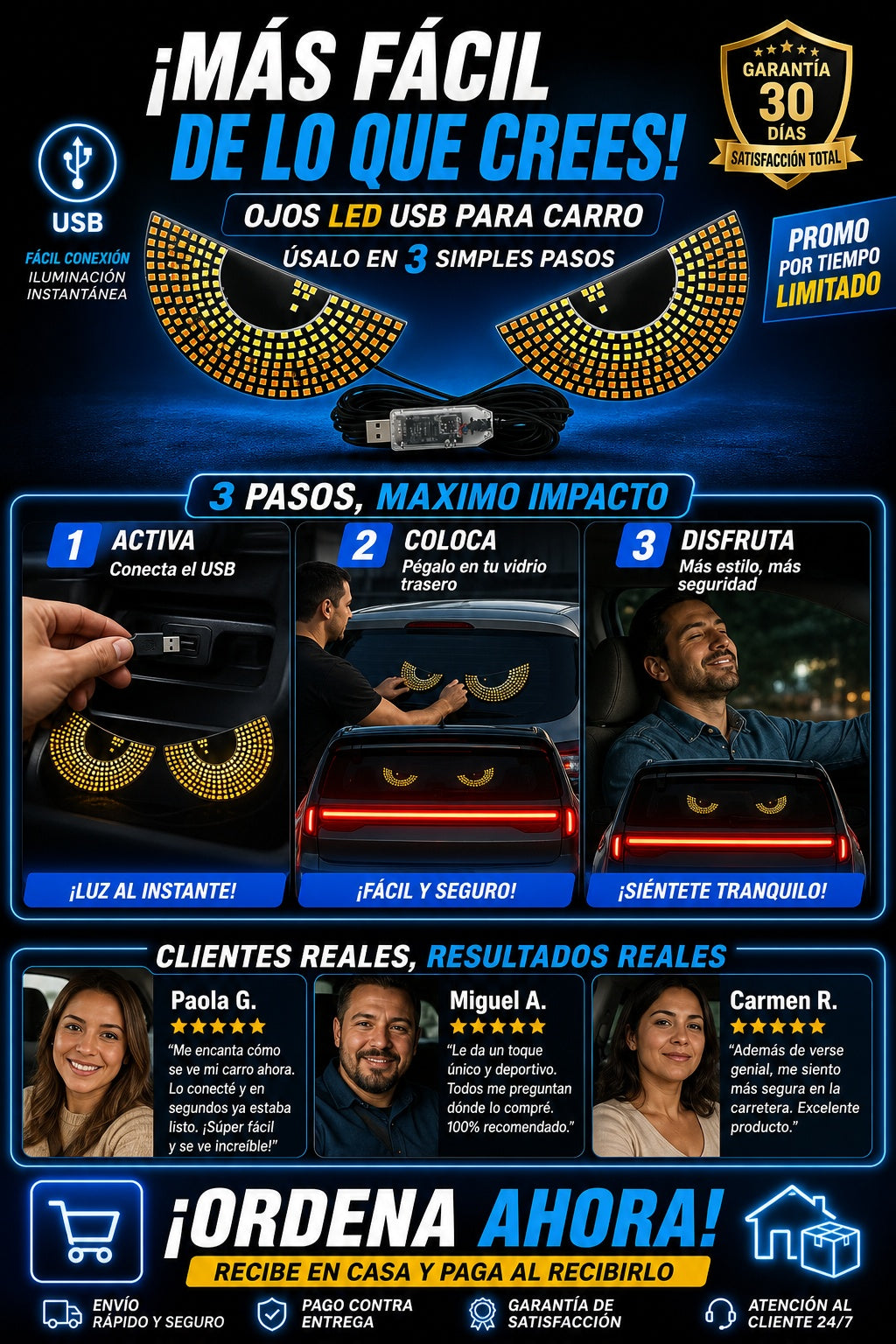 Ojos Led Usb para carro - imagen 8