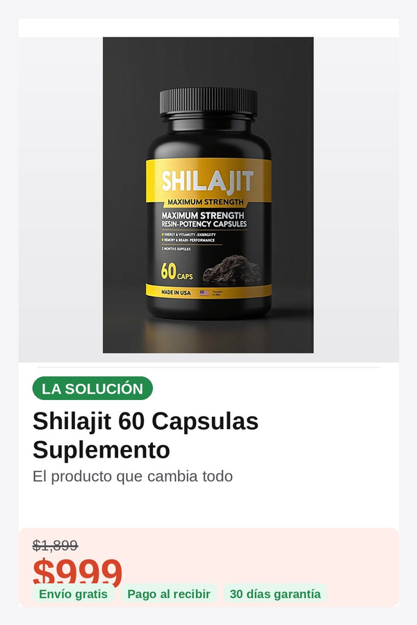 Shilajit 60 Capsulas Suplemento — confianza-envio