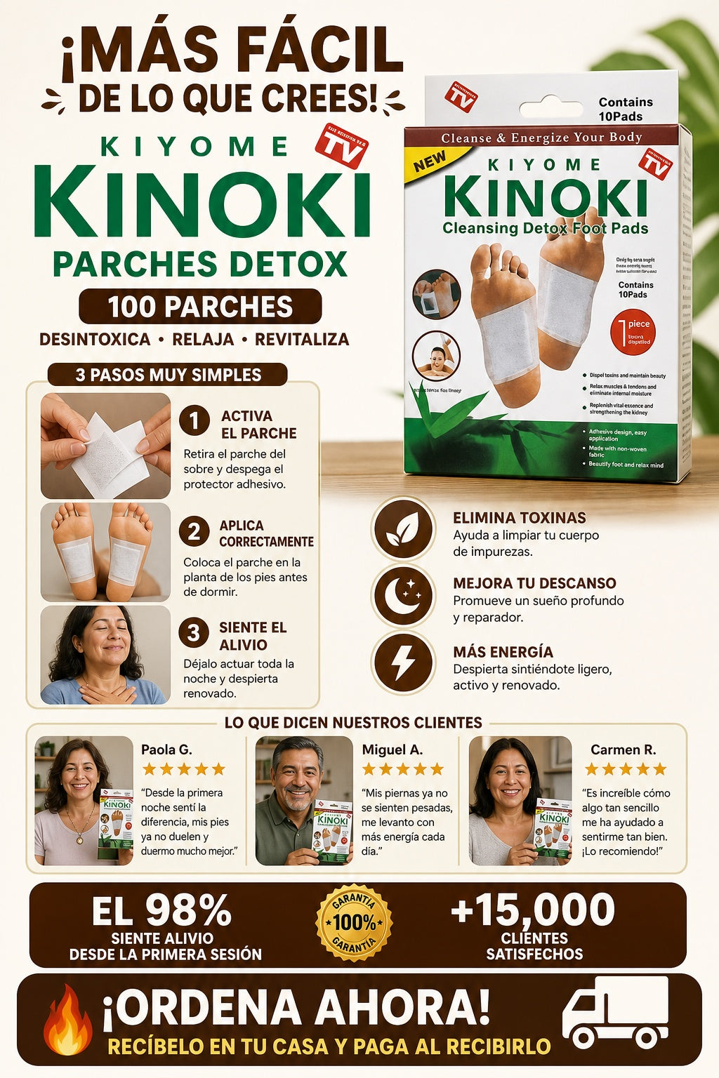 100 Parches Kinoki Desintoxicantes - imagen 8