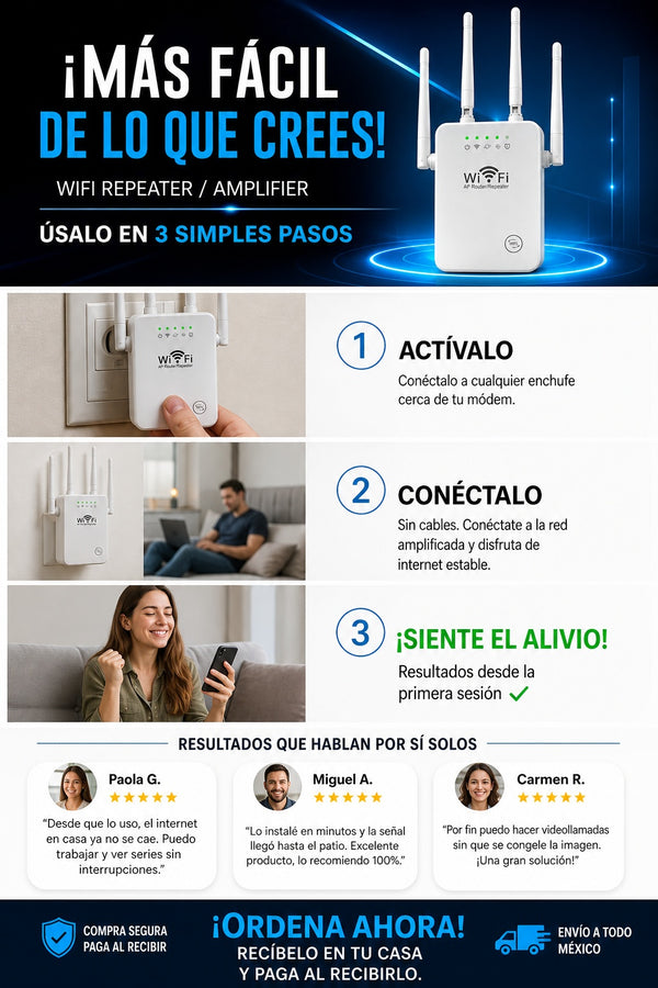 Repetidor Wifi Amplificador Senal 300mbp - imagen 8