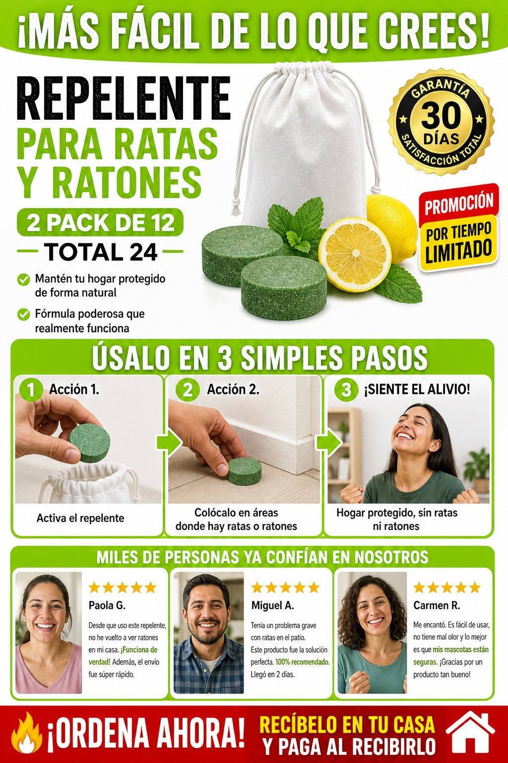 Repelente Para Ratas Y Ratones 2 pack de 12 total 24 - imagen 8