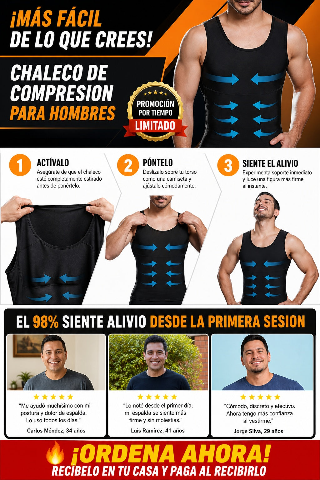 Chaleco De Compresion para hombres - imagen 8