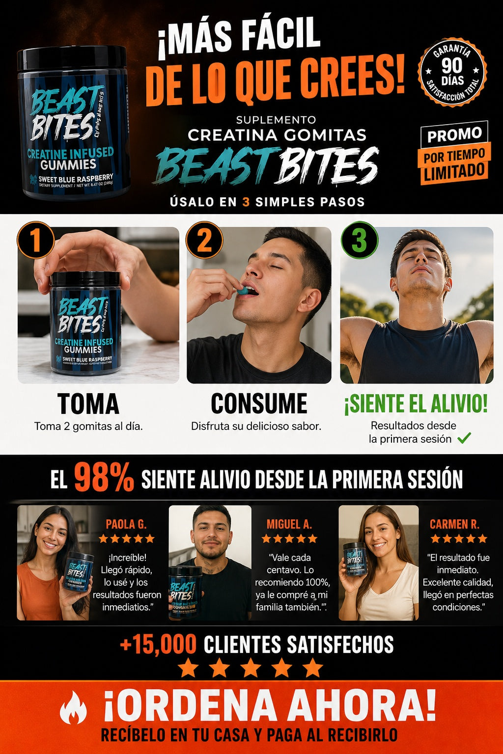 Suplemento Creatina Gomitas Beast Bites - imagen 8
